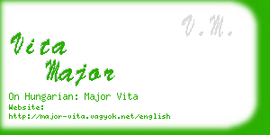 vita major business card